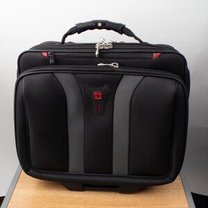 Wenger Swiss Gear Granada Rolling Business Briefcase Carry On Bag Computer